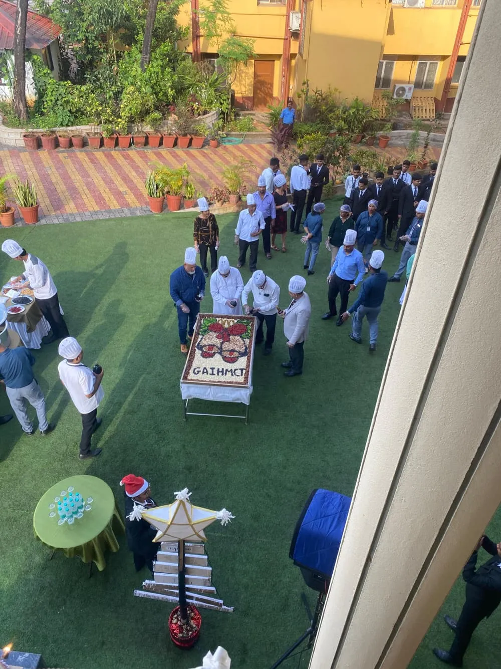 Annual cake mixing ceremony